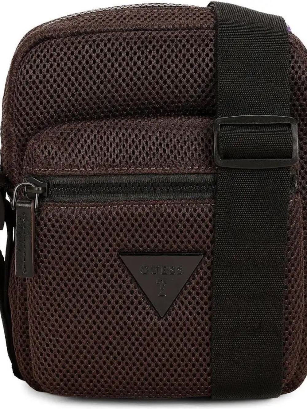 GUESS ? Men's/Unisex NWT Compact Mesh Crossbody- Dark Brown